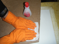 limpieza de soporte mdf con acetona